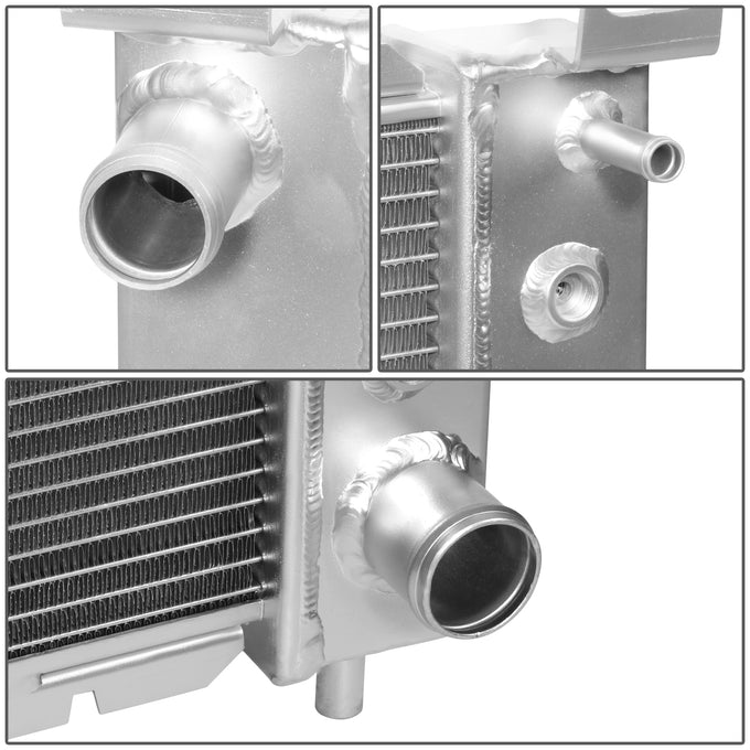 2-Rows Cooling Radiator+Fan Shroud <br>99-06 GMC Yukon Sierra AT 4.8L 5.3L V8