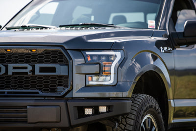 Quad Pro LED Projector Headlights <br> 15-17 Ford F-150