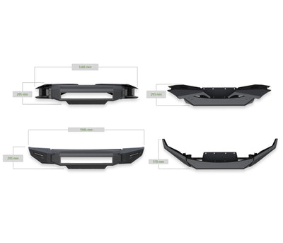 Heavy Duty Modular Front Bumper-Bumper Only <br>15-17 Ford F-150