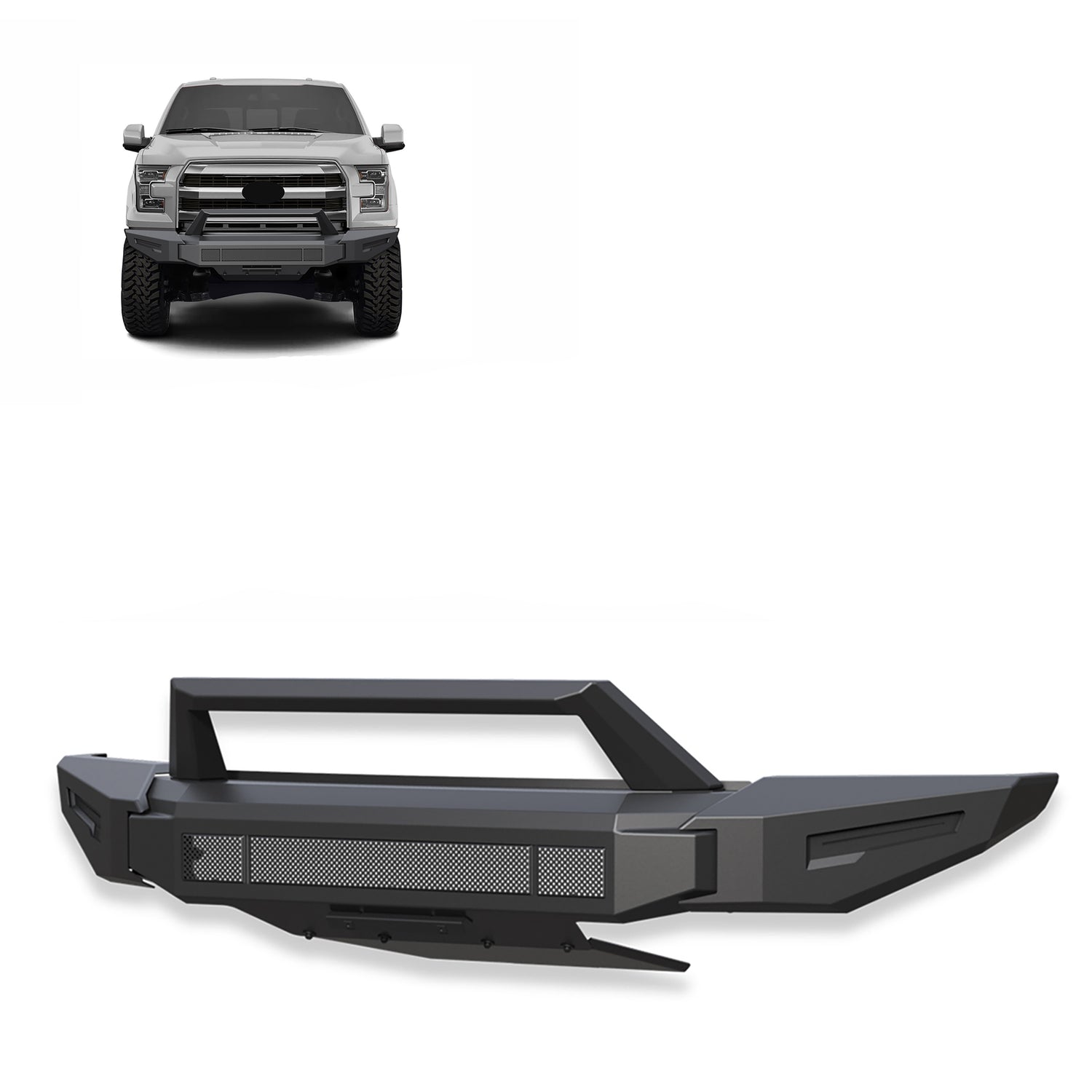 Heavy Duty Modular Front Bumper <br>15-17 Ford F-150