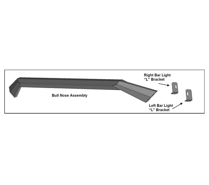 Heavy Duty Front Bumper Bull Nose Only <br>10-18 Dodge Ram 2500, 3500