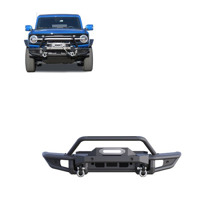 Tubular Heavy Duty Front Bumper 21-24 Ford bronco