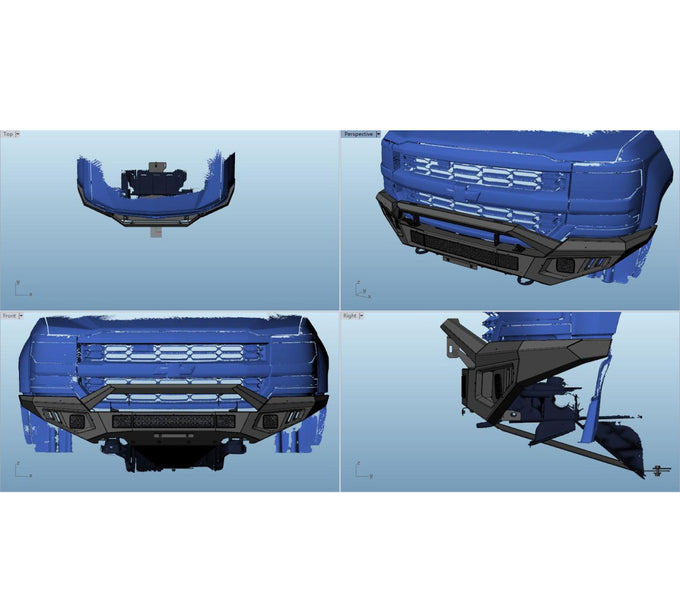 Heavy Duty Front Bumper Kit <br>10-18 Dodge Ram 2500, 3500