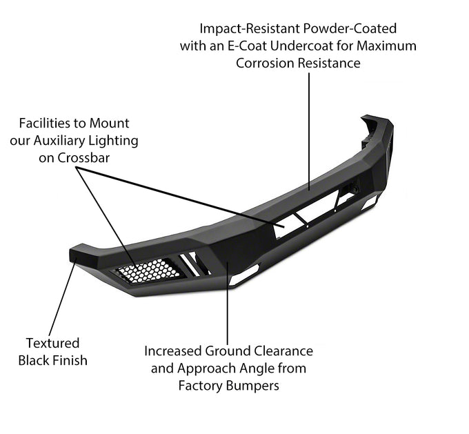 Heavy Duty Front Bumper <br>13-18 Ram 1500, 19-22 Classic