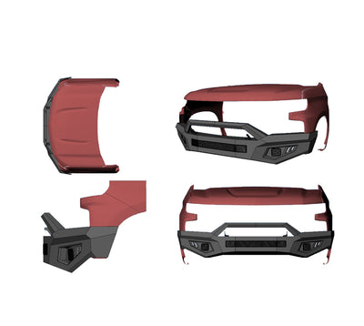 Heavy Duty Front Bumper Kit <br>19-21 Chevy Silverado 1500