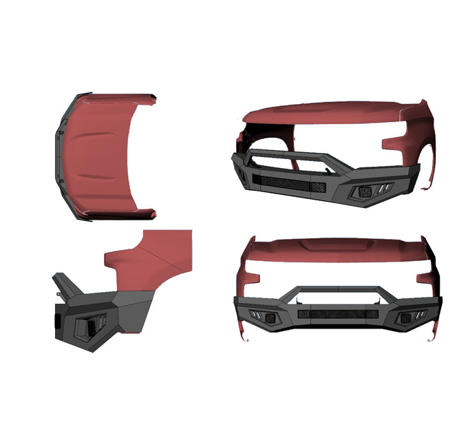 Heavy Duty Front Bumper <br>19-21 Chevy Silverado 1500