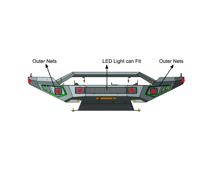 Heavy Duty Front Bumper <br>19-21 Chevy Silverado 1500