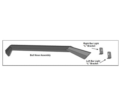 Heavy Duty Front Bumper Bull Nose Only <br>14-21 Toyota Tundra