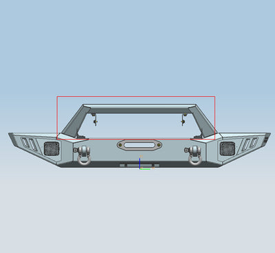 Heavy Duty Front Bumper <br>20-24 Jeep Gladiator, 18-24 Wrangler