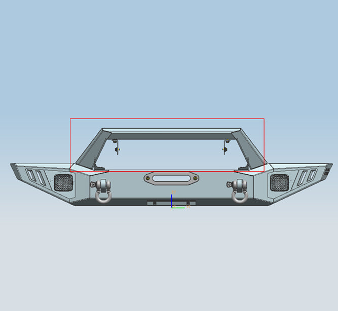Heavy Duty Front Bumper <br>20-24 Jeep Gladiator, 18-24 Wrangler