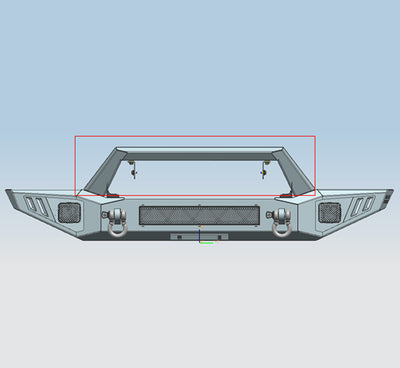 Heavy Duty Front Bumper <br>20-24 Jeep Gladiator, 18-24 Wrangler