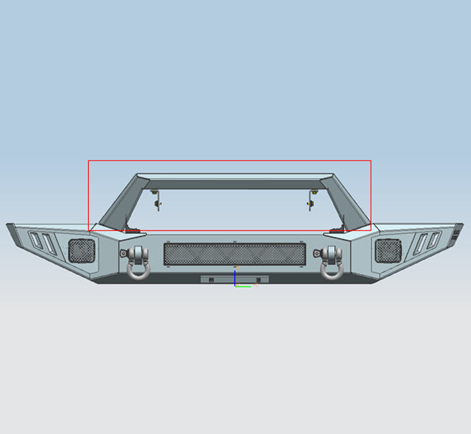 Heavy Duty Front Bumper <br>20-24 Jeep Gladiator, 18-24 Wrangler