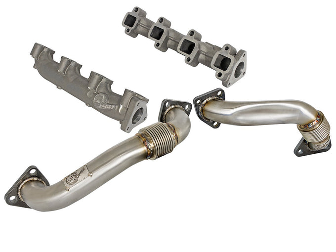 Twisted Steel Header Up-Pipe w/Manifold <br> 01-04 Chevy/GMC, Silverado/Sierra 2500HD, 3500