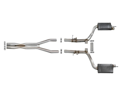 MACH Force-Xp Cat-Back Exhaust System <br> 15-17 Dodge Challenger Hellcat V8 6.2L