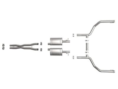MACH Force-Xp Cat-Back Exhaust System <br> 15-23 Dodge Challenger