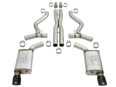 MACH Force-Xp Cat-Back Exhaust System <br> 15-17 Ford Mustang GT V8 5.0L/V6-3.7L