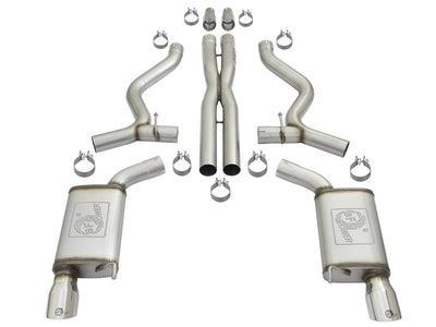 MACH Force-Xp Cat-Back Exhaust System <br> 15-17 Ford Mustang V6/V8
