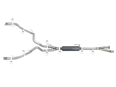 MACH Force-Xp Cat-Back Exhaust System <br> 17-20 Ford F-150/Raptor