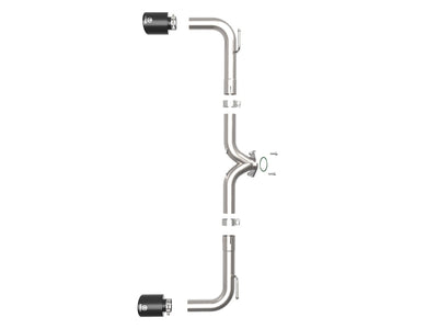 Takeda Axle-Back Exhaust System <br> 14-18 Mazda 3