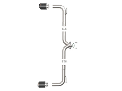 Takeda Axle-Back Exhaust System <br> 14-18 Mazda 3