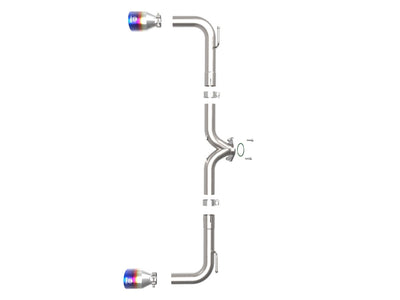 Takeda Axle-Back Exhaust System <br> 14-18 Mazda 3
