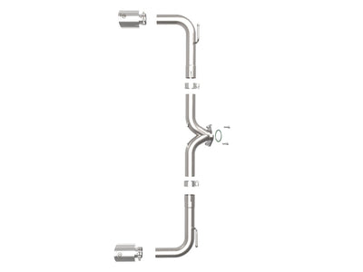 Takeda Axle-Back Exhaust System <br> 14-18 Mazda 3