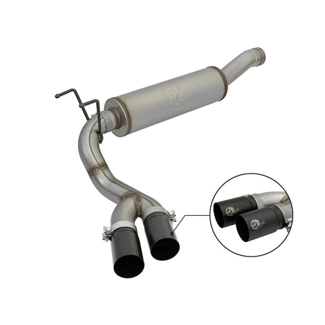 Rebel Series Cat-Back Exhaust w/ Blk Tip <br> 14-17 Ram 2500/3500