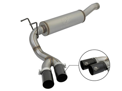 Rebel Series Cat-Back Exhaust w/ Blk Tip <br> 14-17 Ram 2500/3500