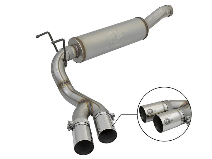 Rebel Series Cat-Back Exhaust w/ Pol Tip <br> 14-18 Dodge Trucks