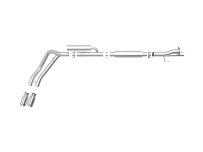 Rebel Series Cat-Back Exhaust System <br> 17-24 Ford F-250/350