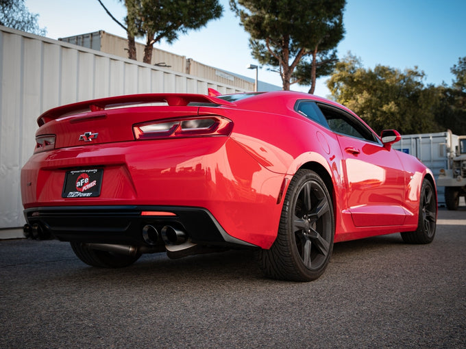 MACH Force-Xp Axle-Back Exhaust System <br> 16-23 Chevy Camaro SS
