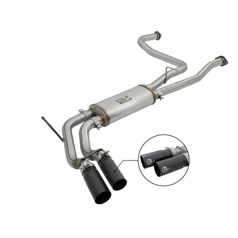 Rebel Series Cat-Back Exhaust System <br> 16-17 Nissan Titan V8 5.6L