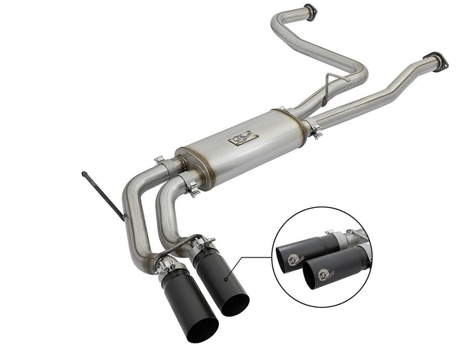 Rebel Series Cat-Back Exhaust System <br> 16-17 Nissan Titan V8 5.6L