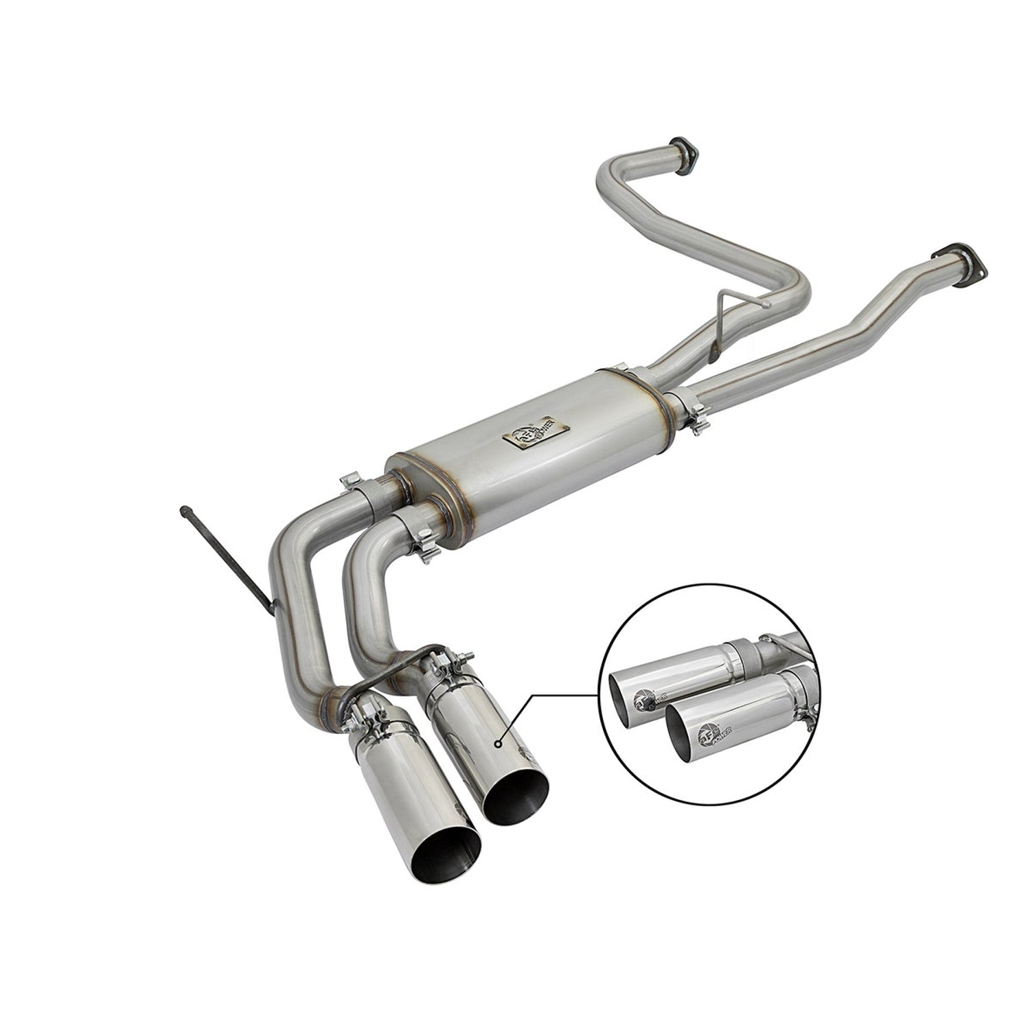 Rebel Series Cat-Back Exhaust System <br> 16-17 Nissan Titan V8 5.6L