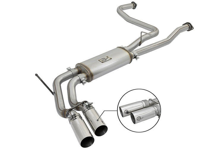 Rebel Series Cat-Back Exhaust System <br> 16-17 Nissan Titan V8 5.6L