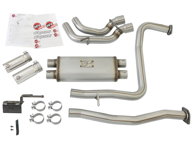 Rebel Series Cat-Back Exhaust System <br> 16-17 Nissan Titan V8 5.6L