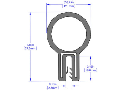 Magnum FORCE Replacement Trim Seal Kit <br> Universal