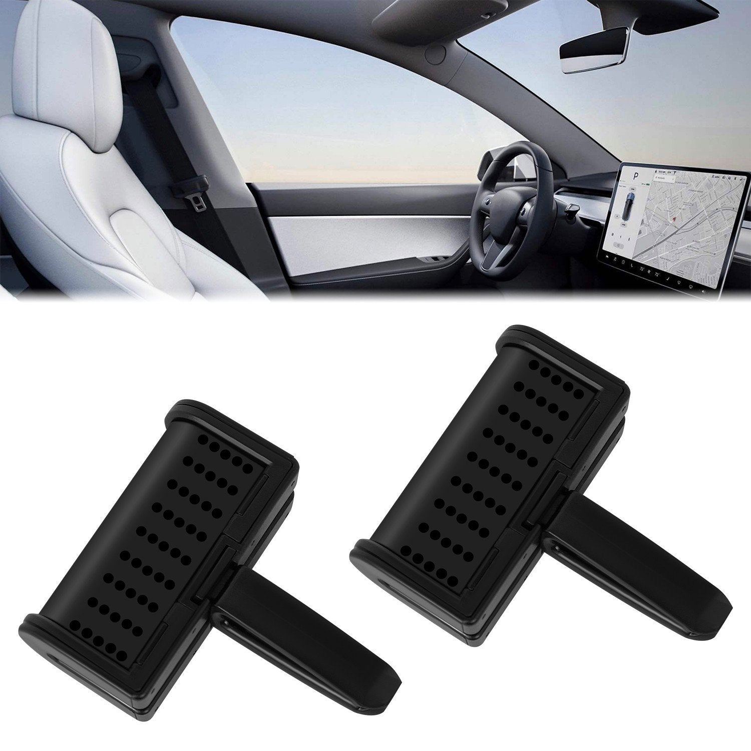 2Pcs Air Vent Clip Air Freshener <br>Tesla Model 3 & Y