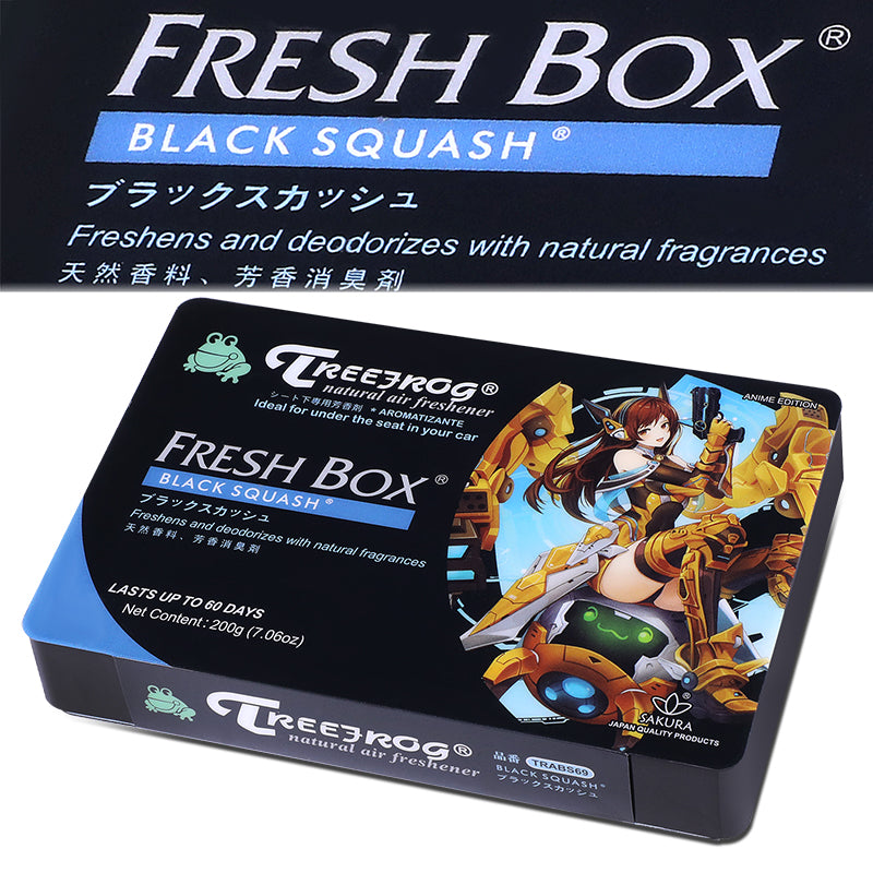 Anime Edition Auto Air Freshener Black Squash Scent 200g <BR>160mm X 105mm X 25mm