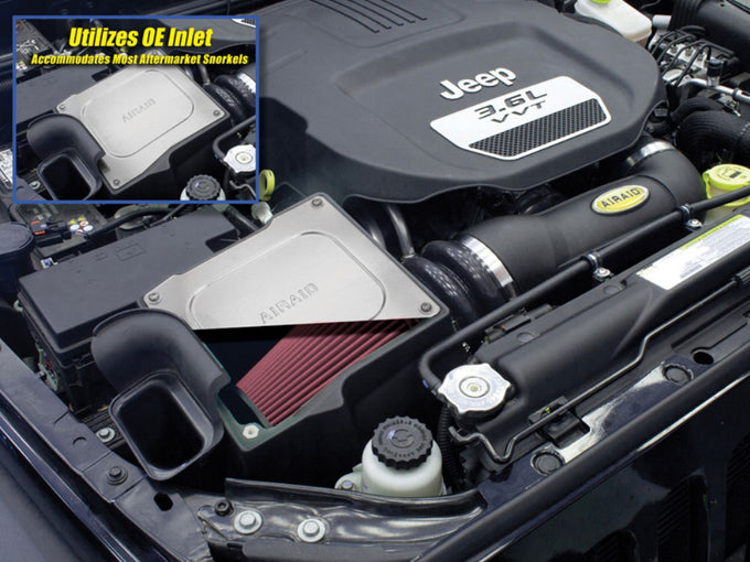 Engine Air Intake and Air Box Kit <br> 2012-2018 Jeep Wrangler JK