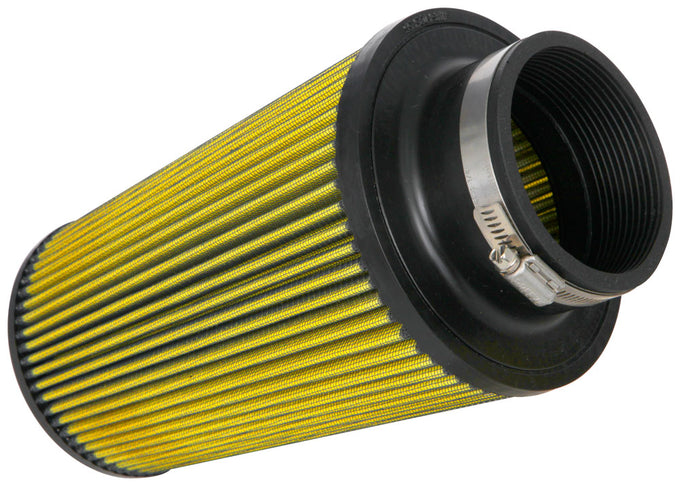 3-1/2in flange Cone Air Filter, Synthaflow <br> 6 Base, 4-5/8 Top, 9 in H