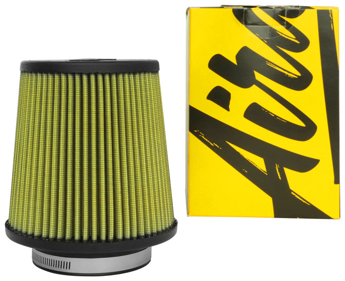 3-1/2in flange Cone Air Filter, Synthaflow <br> 6 Base, 4-5/8 Top, 6 in H