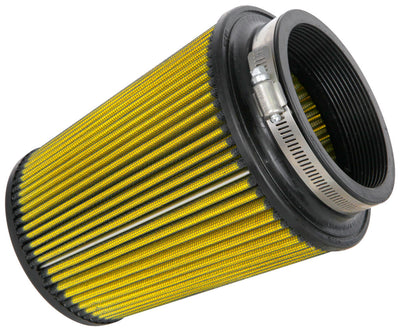 4in flange Cone Air Filter, Synthaflow <br> 6 Base, 4-5/8 Top, 7 in H