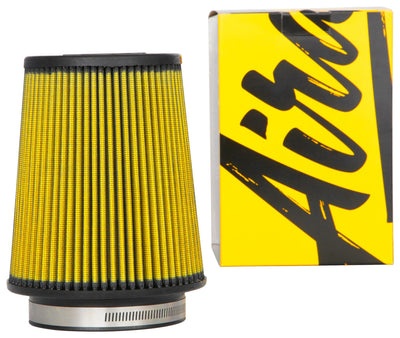 4in flange Cone Air Filter, Synthaflow <br> 6 Base, 4-5/8 Top, 7 in H