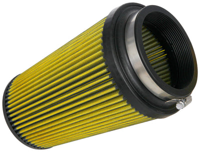 4in flange Cone Air Filter, Synthaflow <br> 6 Base, 4-5/8 Top, 9 in H