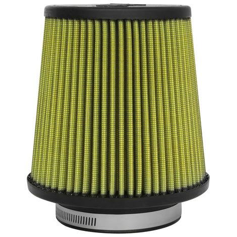 6in flange Cone Air Filter, Synthaflow <br> 9 Base X 6-11/16T 7-9/16in H