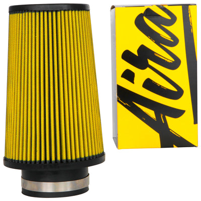 3-1/2in flange Cone Air Filter <br> 6 Base, 4-5/8 Top, 9 in H