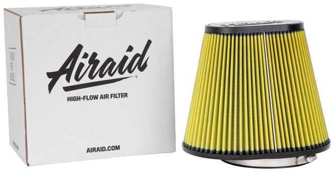 6in flange Cone Air Filter, Synthaflow <br> 10-3/4 X 7-3/4 Base, 7-1/4 X 4-1/4 Top, 9 in H