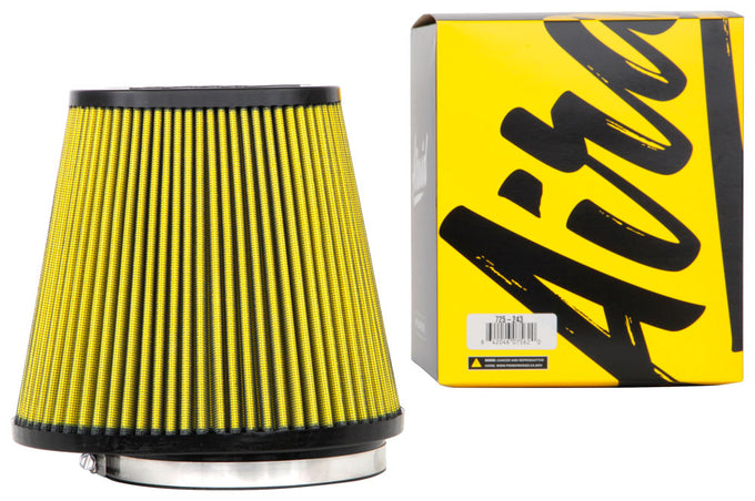 6in flange Cone Air Filter <br> 9 X 7-1/2 Base X 6-3/8 X 3-7/8 Top 8 in H