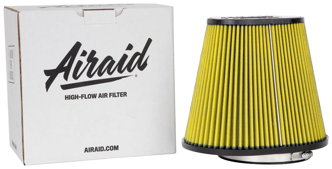 6in flange Cone Air Filter, Synthaflow <br> 10-3/4 X 7-3/4 Base, 7-1/4 X 4-1/4 Top, 9 in H